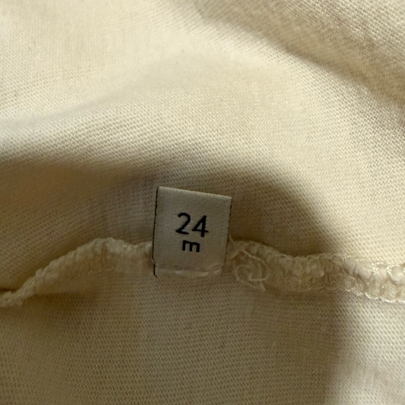 Gucci White Tee with Black Trim and Green Hippo 'Guccheese' Graphic - Picture 2 of 2